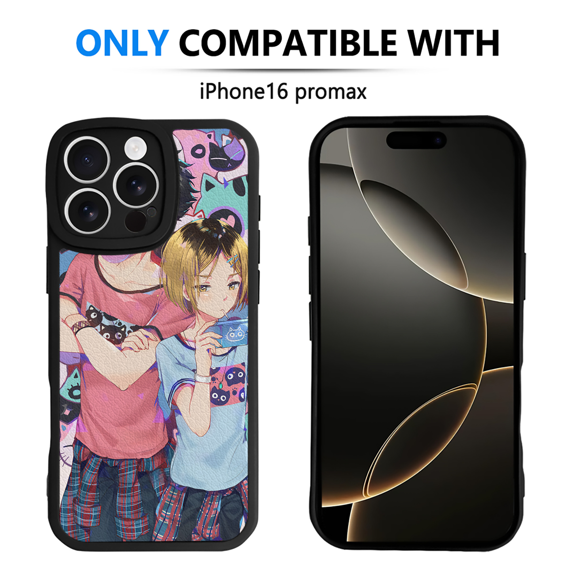 （画像用） ハイキュー!! Haikyu!! 【iPhone 16シリーズ対応】シリコンスマホケース（レザー調） 材質：シリコン